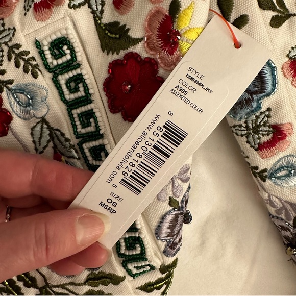 Alice + Olivia Yardley Jacket Embroidered and Beaded Size XS NWT - Picture 4 of 11